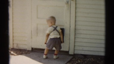1959: is this small door for me? DISNEYLAND, CALIFORNIA