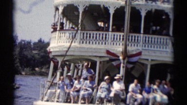 1959: people having a boat ride DISNEYLAND, CALIFORNIA