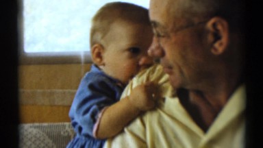 1959: baby and grandfather DISNEYLAND, CALIFORNIA