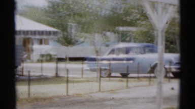 1959: a family picnic area with many cars is seen DISNEYLAND, CALIFORNIA