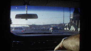 1962: people driving down road SAN PEDRO, CALIFORNIA