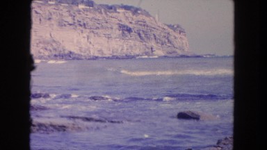 1962: waves rushing to the shoreline SAN PEDRO, CALIFORNIA