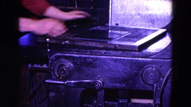 1967: person stacking squares in a short color film PITTSBURGH, PENNSYLVANIA