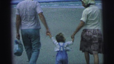 1979: A Family Walking to the Beach for a Fun Day