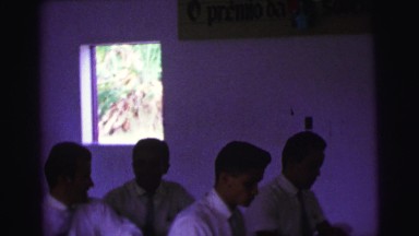 1979: 10 boys and 10 girls in uniforms sitting in classroom