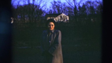 1951: Women Gathering Outside on a Chilly Evening in Willmar, Kentucky