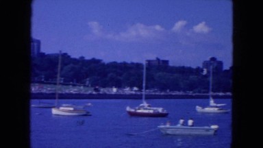 1954: boats are seen flowing NEW YORK