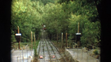 1968: a pathway between a garden is seen SILVER CITY, NEVADA