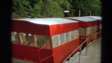 1968: people are seen sitting in a train for a tour SILVER CITY, NEVADA