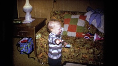1973: Little Boy Pointing at the Camera in Fort Wayne, Indiana