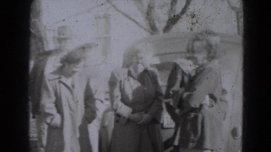 1947: a family is seen posing for the camera LINCOLN, NEBRASKA