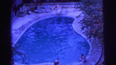 1962: Swimmers at Edge of Pool in Bangkok, Thailand
