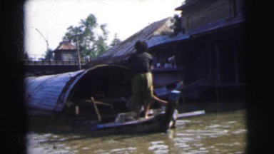 1962: working in a boat BANGKOK, THAILAND