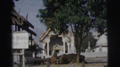 1962: a warehouse beside a water area is seen BANGKOK, THAILAND