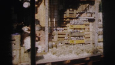 1962: rowing on the water past various river merchants displaying their goods