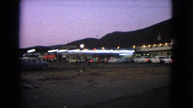 1963: a pit stop is seen with cars stopped to rest or for fuel BARRINGTON,