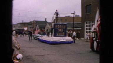 1963: the floats in the parade BARRINGTON, ILLINOIS