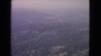 1963: a top down view from an aircraft is seen BARRINGTON, ILLINOIS