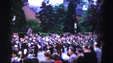 1952: the scene shows a parade taking place ENGLAND