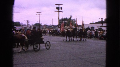 1963: parade with horses and men in military uniform BARRINGTON, ILLINOIS
