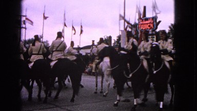 1963: a parade with horses is seen BARRINGTON, ILLINOIS