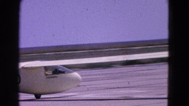 1964: private plane on the runway ELMIRA, NEW YORK