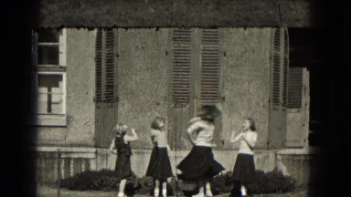 1953: woman dancing with the girls.MILWAUKEE, WISCONSIN