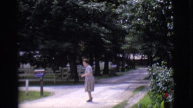 1966: departure of a female to her destination showing halo to loving