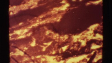 1971: Hot Lava Flowing Across Forest Area in Hawaii