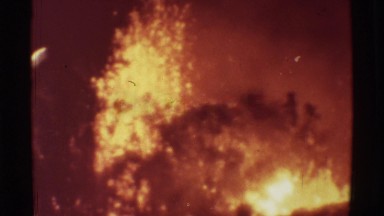 1971: Erupting Volcano Red Molten Lava Searing Through the Earth in Efforts to Escape