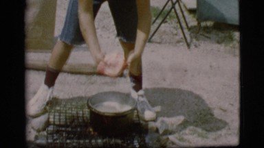 1968: we can do it ourselves, boys cooking outdoors