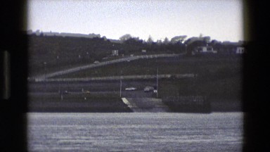 1969: A Hill and Roads Seen Across a Large Body of Water, Ireland