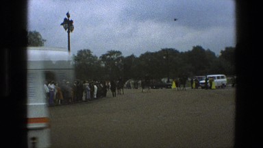 1969: the british royal guard goes on parade before a crowd IRELAND