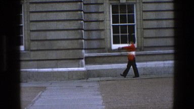 1969: queen's guard patrolling outside royal building IRELAND