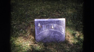 1953: grave of an old man MILWAUKEE, WISCONSIN