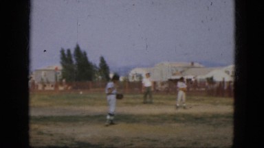 1964: children are seen playing baseball ALBANY, NEW YORK