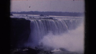 1964: a beautiful waterfall is seen with flowing water around ALBANY, NEW YORK
