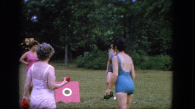 1964: ladies playing the game in bikini NEW YORK