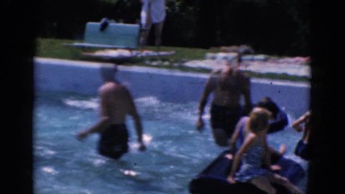 1968: a family pool is seen ALBANY, NEW YORK