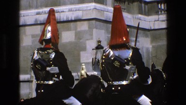 1969: a royal army is seen on horses ENGLAND