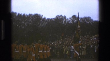 1969: british guards marching in line ENGLAND