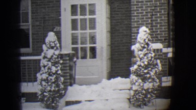 1944: today has a surprise in store for the children, it snowed last night.