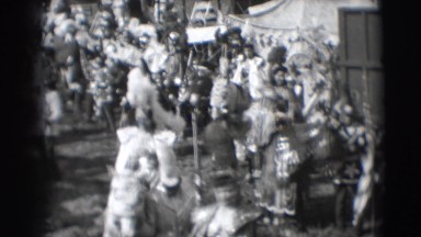 1948: beautiful costume parade in america CHICAGO