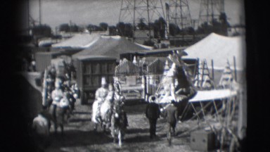 1948: horse riding in circus CHICAGO