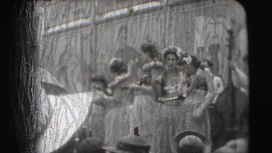 1948: women are seen in beautiful dresses CHICAGO