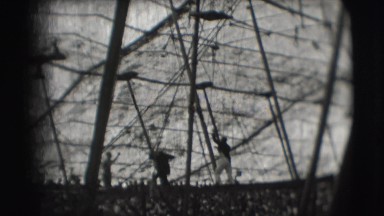 1948: an act with people jumping around is seen CHICAGO