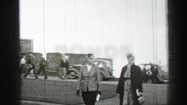 1952: People Visiting the Church of Scotland in Edinburgh, Scotland