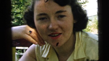 1961: Young Woman Having Conversation in Camden, New Jersey