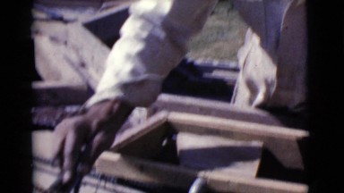 1968: Bricklayer Builds a Wall in Cottonwood, Arizona