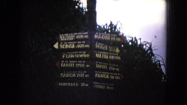 1968: a sign in tropics HAWAII